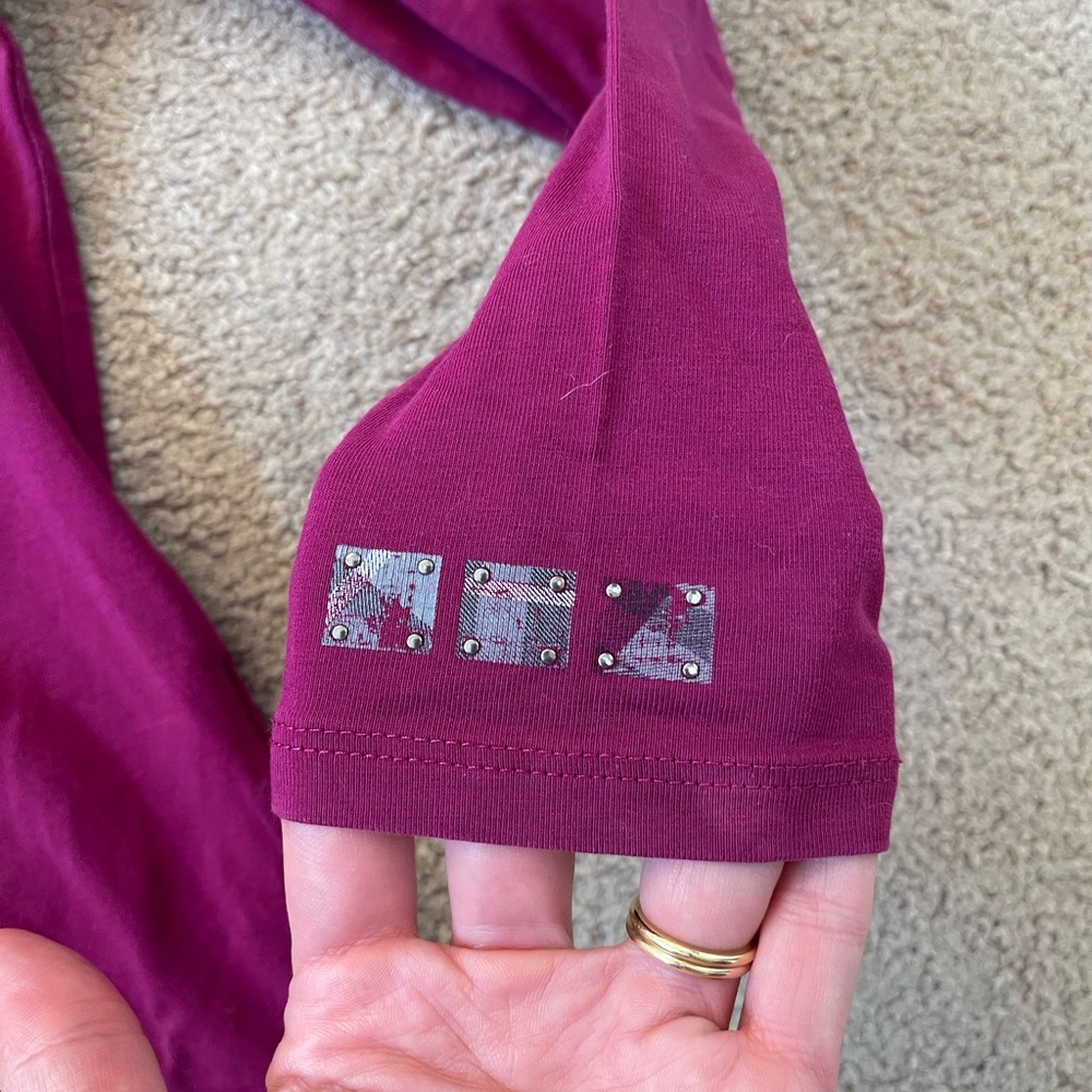 Burberry Kids Magenta Turtleneck Top - Picture 2 of 4